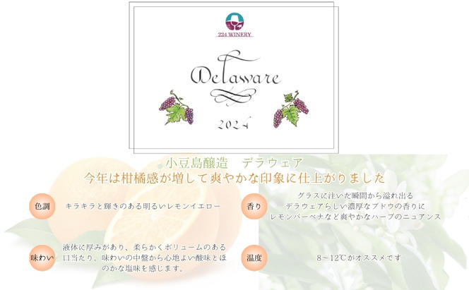 小豆島醸造　デラウェア　2024
