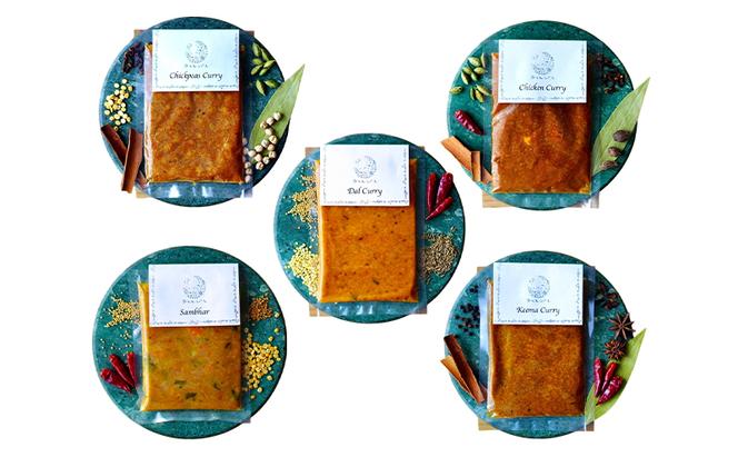 カレー 月とスパイス ミールスセット 冷凍パック カレー5種 180g×各1袋 ラッサム 150g バスマティライス  150g | オリジナルインドカレー 鹿沼市 栃木県