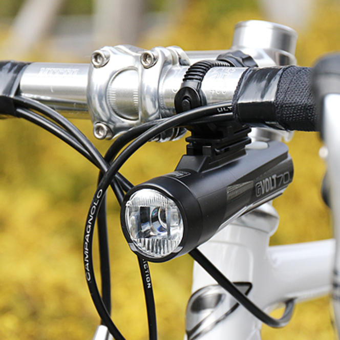 自転車用ライト GVOLT70 [HL-EL551RC] キャットアイ 自転車 ライト 充電 充電式 USB 防水 後付け 岡山 赤磐市
