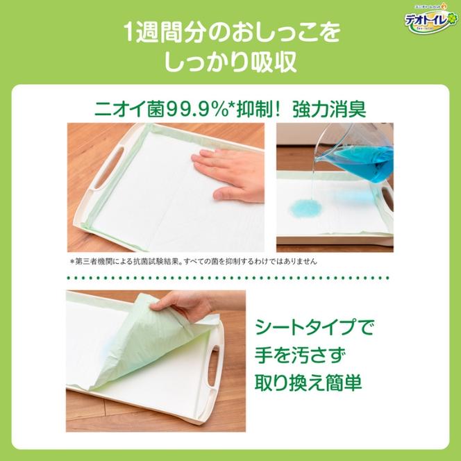 デオトイレ 消臭・抗菌 シート 20枚×4 ペットシーツ ペットシート トイレ 猫 猫用トイレ ペット 清潔 ユニ・チャーム 愛猫用 ペット用品