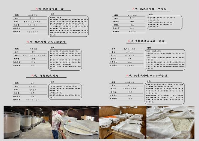 CN035_みやき町の地酒「天吹」花酵母が醸す 大吟醸4品&純米と純吟