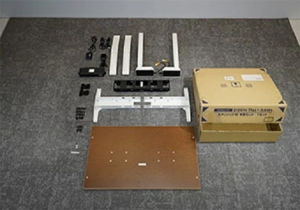 コクヨ 在宅ワーク用電動昇降デスク スタンジットW(ダブル)／1006_ナチュラルオーク・ブラック