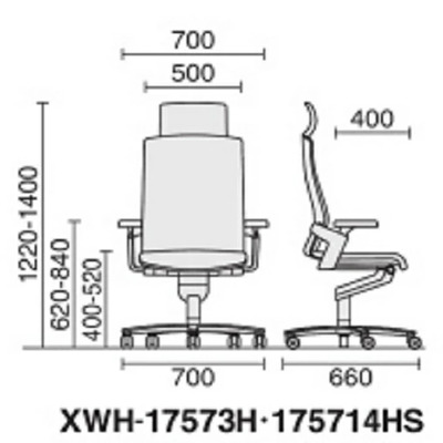 ウィルクハーンチェアー 170レンジ オン(ブラック)／ヘッドレスト・ファイバーフレックス ／在宅ワーク・テレワークにお勧めの椅子