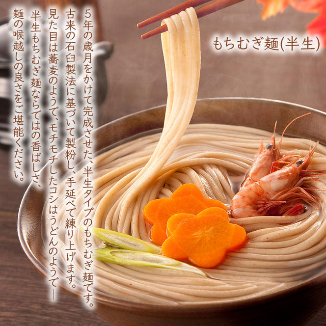 半生もちむぎ麺徳用セット（1kg×2袋）半生麺 徳用 大容量 もち麦 五つ星ひょうご選定商品