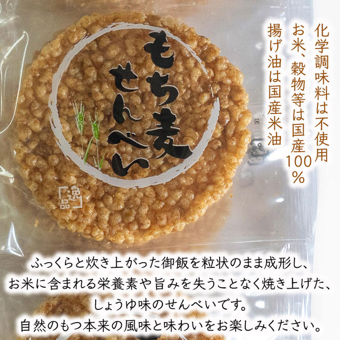 もちむぎ煎餅セット（10個×6袋） せんべい 贈り物 ギフト 小分け もち麦