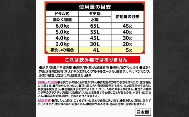 プロのチカラ作業着専用液体洗剤　720g詰替12個セット[機械油 ニオイ ベタつき すすぎ1回 洗浄力]