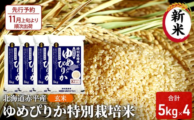 ゆめぴりか 玄米 5kg×4 計20キロ