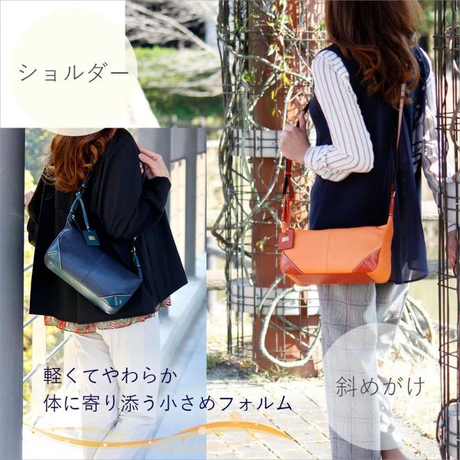 シルキーレザー 三日月形 ミニショルダー 【LIME】