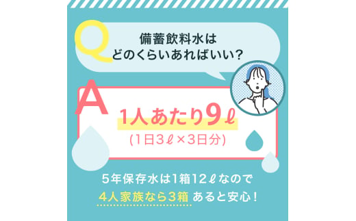 北アルプス立山連峰 5年保存水 2L×6本×2ケース 2リットル 名水 ミネラルウォーター 防災 備蓄 災害対策 国産 飲料 F6T-733
