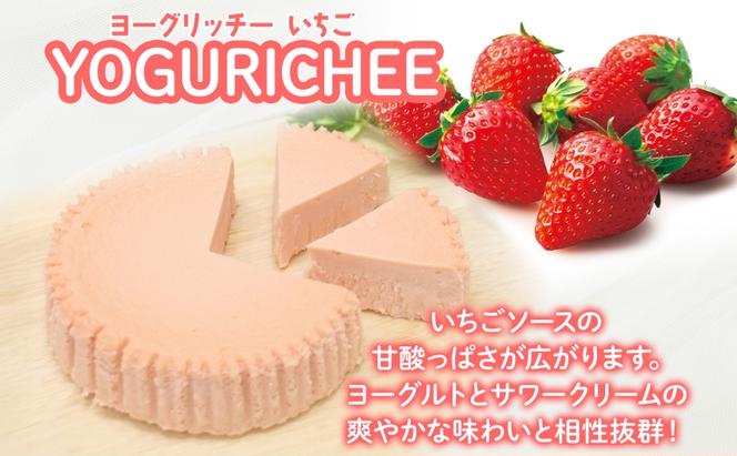 ヨーグルトチーズケーキ YOGURICHEE2種セット ヨーグリッチー プレーン いちご 自家製クリームチーズ使用 サワークリーム ヨーグルト チーズケーキ いちごソース スイーツ 北海道 滝川市