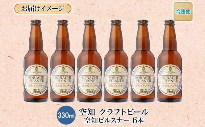 滝川クラフトビール 空知ピルスナー 6本 空知地ビール 地ビール クラフトビール バーベキュー BBQ ご当地ビール 飲み比べ 晩酌 宅飲み アウトドア キャンプ 冷蔵 送料無料 北海道 滝川市