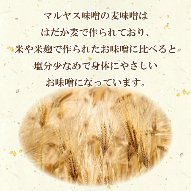 マルヤス味噌の麦味噌(粗ずり) 700g×5パック