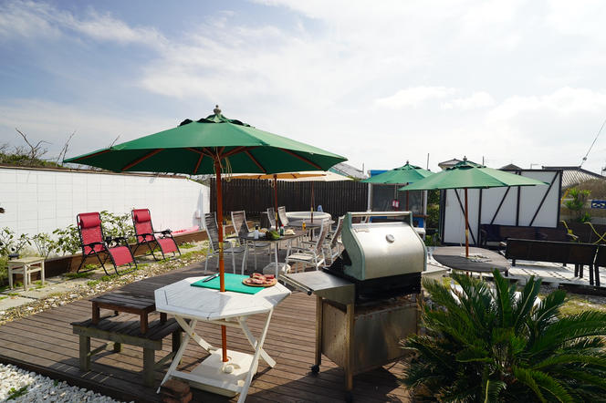 鹿嶋の「Sea Sunrise」で手ぶらでBBQ(4人分)【アウトドア デイキャンプ ビーチ BBQ バーベキュー バーベキューセット 食事　食事券】（KS-25）