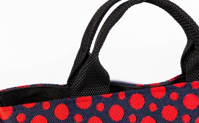 畳縁ドット ショルダーバック (赤濃紺)
