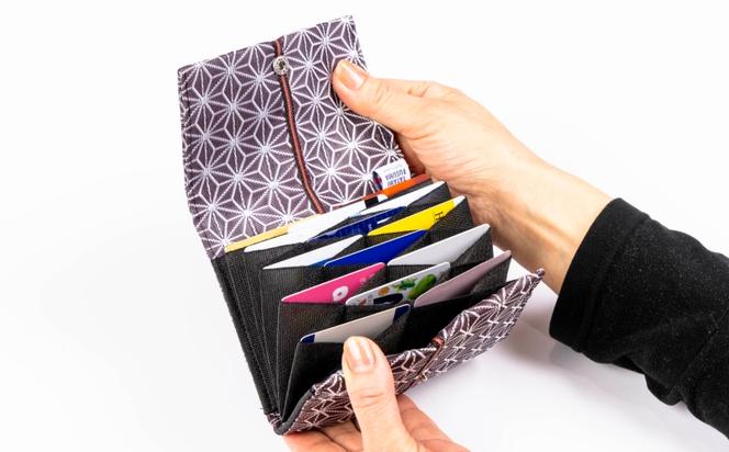 カードケース 大 麻の葉柄(ジャバラ)