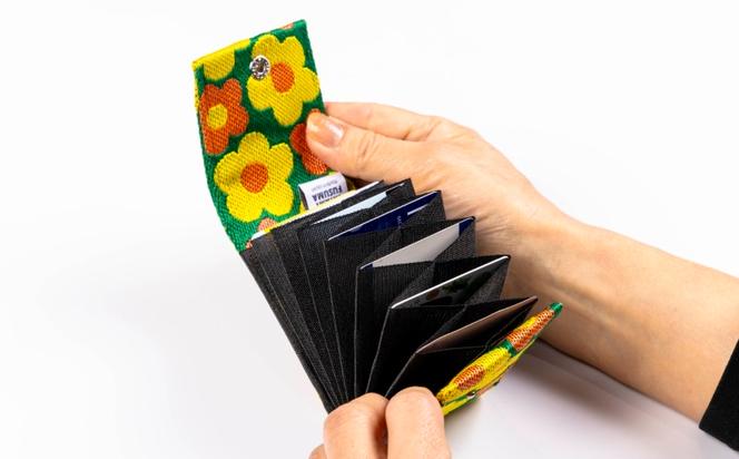 カードケース 小とキーホルダー 花柄(ジャバラ)