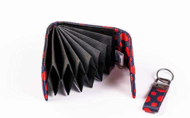 カードケース 小とキーホルダー ドット(ジャバラ)