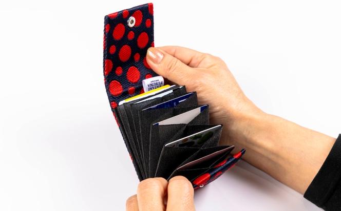 カードケース 小とキーホルダー ドット(ジャバラ)