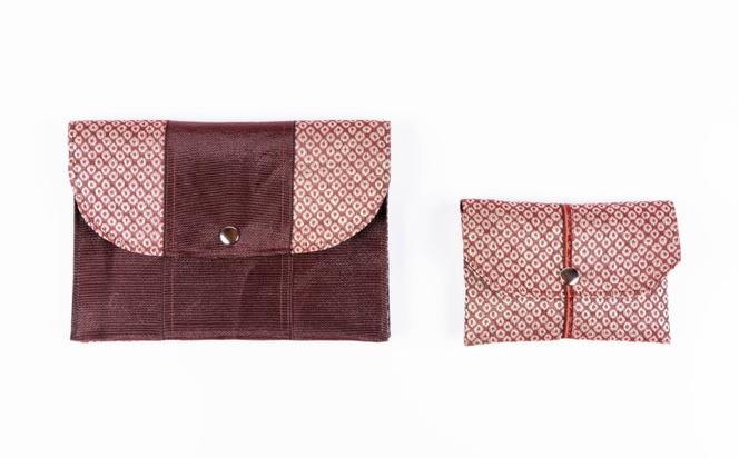 畳縁使用!! マルチケース大・小Bセット(絞りあずき柄)