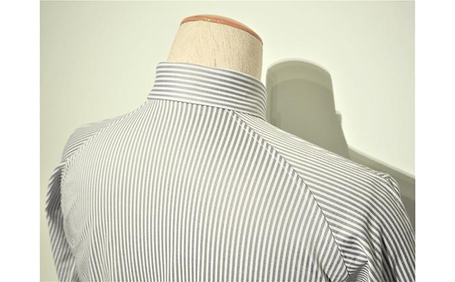 丸和繊維工業 INDUSTYLE TOKYO 動体裁断 シャツ ロンストBD グレー ファッション 「すみだモダン」