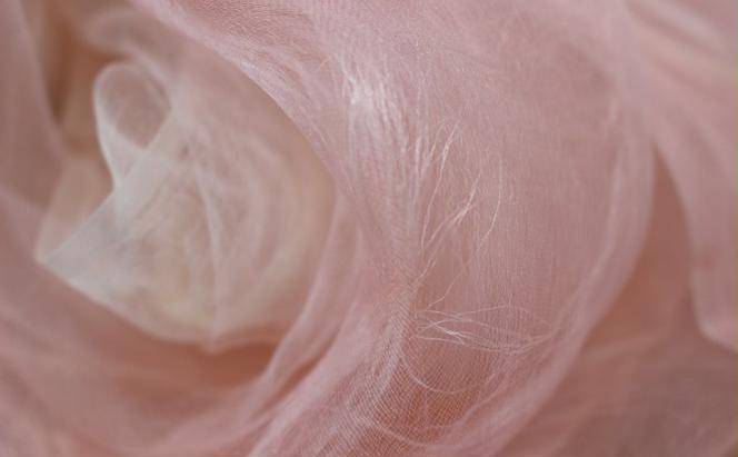 ストール 桜染 絹二重羽衣ストール 桜ピンク 雑貨 日用品 ファッション 織物 染物 工房夢細工