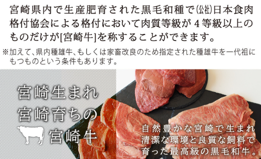 宮崎牛ステーキ3ヶ月コース 合計2kg 【定期便】