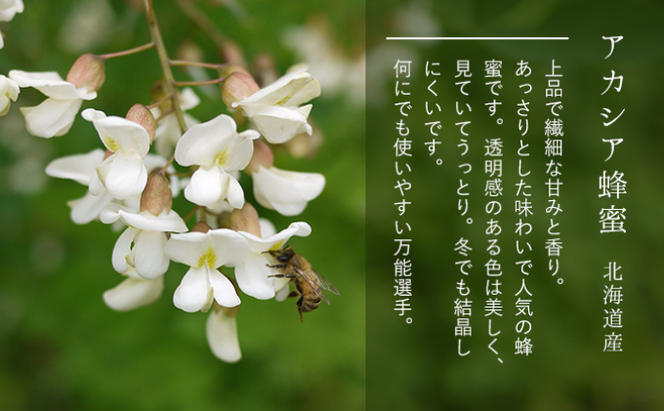 【純粋蜂蜜】北海道産アカシア蜂蜜500g