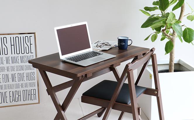 Desk ＆ Chair Set ブラウン 新生活 木製 一人暮らし 買い替え インテリア おしゃれ 椅子 いす チェア 机 リモートワーク 在宅 テレワーク 家具