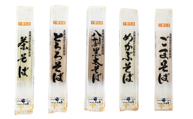 北海道産小麦 5種の味そば180g×5（各1）