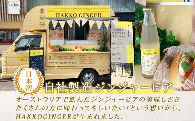 北海道 自家製 ジンジャービア 200ml×12本 HAKKO GINGER 発酵 ジンジャー ビール 生姜 レモン 辛口 ノンアルコール 炭酸 ヘルシー