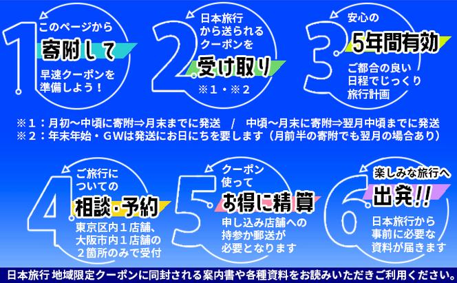 日本旅行　地域限定旅行クーポン【30，000円分】