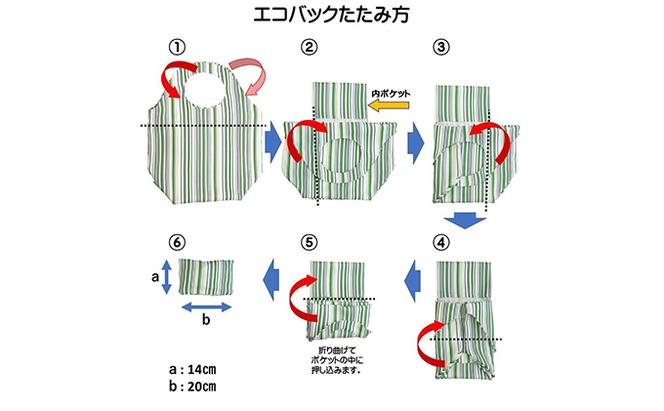 抗菌抗ウイルスポケッタブルエコバッグ