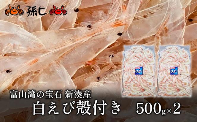 【数量限定】白えび殻付き500g×2