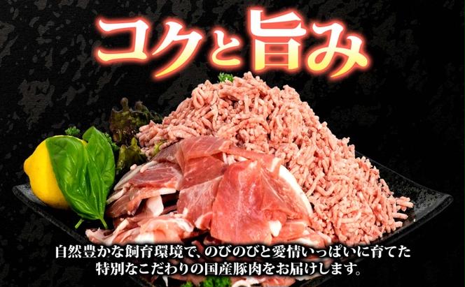 茨城県産 豚 小間切 ひき肉 計2kg 各5パック×200g お肉 豚肉 小間切 ひき肉 う〜んまいから！くっちみ〜